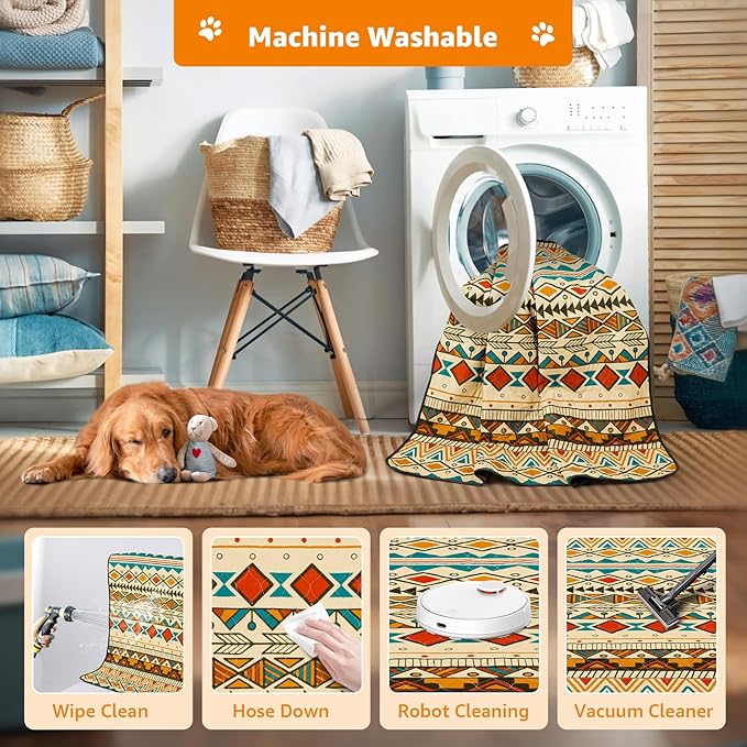 LOOBANI Reusable Pee Pads for Dogs Extra Large: 72"x 72" Washable Puppy Pads Waterproof , Super Absorbent Whelping Pad, Leak-Proof & Non-Slip Dog Playpen Mat for Floor,Potty,Training,Cage (Yellow)