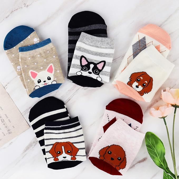 Jeasona Women's Cat Socks Cat Gifts Cute Animal Socks Dog Owl Gifts for Women