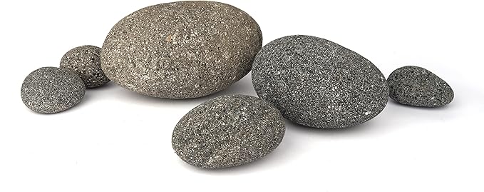 LANDEN Taiji Stone Natural Rocks(18lbs, 2~9 inches,6pcs) for Aquascape and Bonsai, Aquarium, Paludarium, Fish Tank Decoration Rocks, Landscaping Model Stone