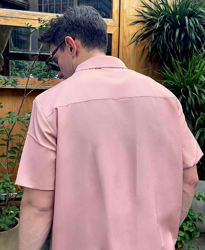 Men’s Hawaiian Shirt Western Cowboy Symmetrical Print Short Sleeve Button Down Casual Beach Holiday Summer Shirt