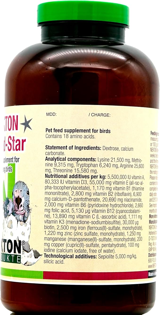Nekton Breed-Star Breeding Supplement for Birds 600g / 21.16oz, Off White