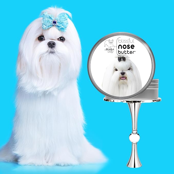 The Blissful Dog Maltese Unscented Nose Butter - Dog Nose Butter, 4 Ounce