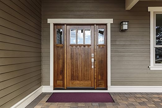 M+A Matting WaterHog Diamond | Commercial-Grade Entrance Mat with Rubber Border – Indoor/Outdoor, Quick Drying, Stain Resistant Door Mat (Charcoal, 6' x 12')