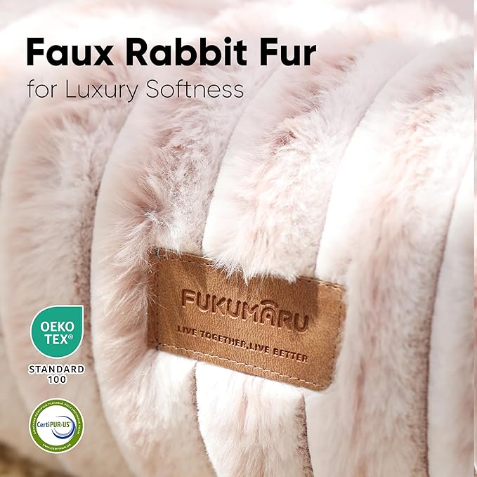 FUKUMARU Dog Bed, Calming Donut Dog Beds for Anxious Dogs, Modern Aesthetic Cat Bed with Gradient Print, Cute Round Pet Beds with Washable Cover, Orthopedic Puppy Bed, Pink, Medium, 30 inches