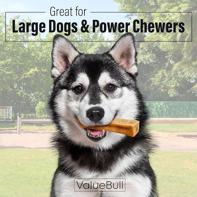 ValueBull Himalayan Yak Cheese Dog Chews, Extra Large, 10 ct - Long Lasting for Aggressive Chewers, All Natural, Healthy & Safe, Low Odor Nepal Yak Milk Chews