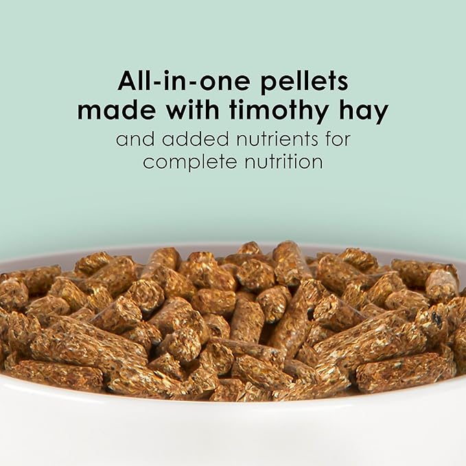 Kaytee Timothy Complete Guinea Pig Food, Made with Timothy Hay, High in Fiber, Supports Dental Health and Digestion, Long-lasting Vitamin C, 9.5 pounds