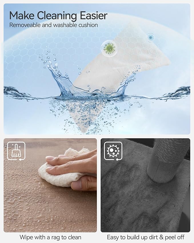 FourFurPets 43.7" Cat Tree, Modern Cat Tree Tower, Cat Tower for Indoor Cats Large Adult, Cat Condo with Scratching Post, Large Perch and Removable Pads, Greige