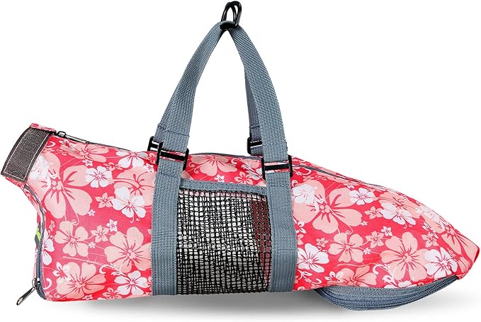 Cinf Cat Nail Clipping Cleaning Grooming Restraint Bag No Scratching Biting for Bathing Nail Trimming Injecting Examining(Flower,M)