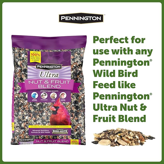 Pennington 100521909 Jr Pavilion Bird Feeder, 2.5 lb, Aromatic Eastern Red Cedar