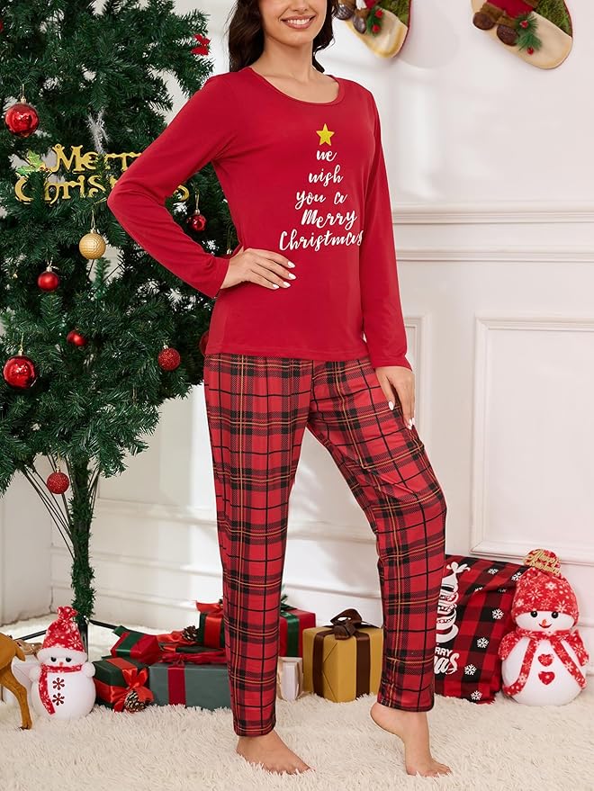 YIJIU Women's Sleepwear Long Sleeve Top and Pants Pajama Set Panda Print Nighty