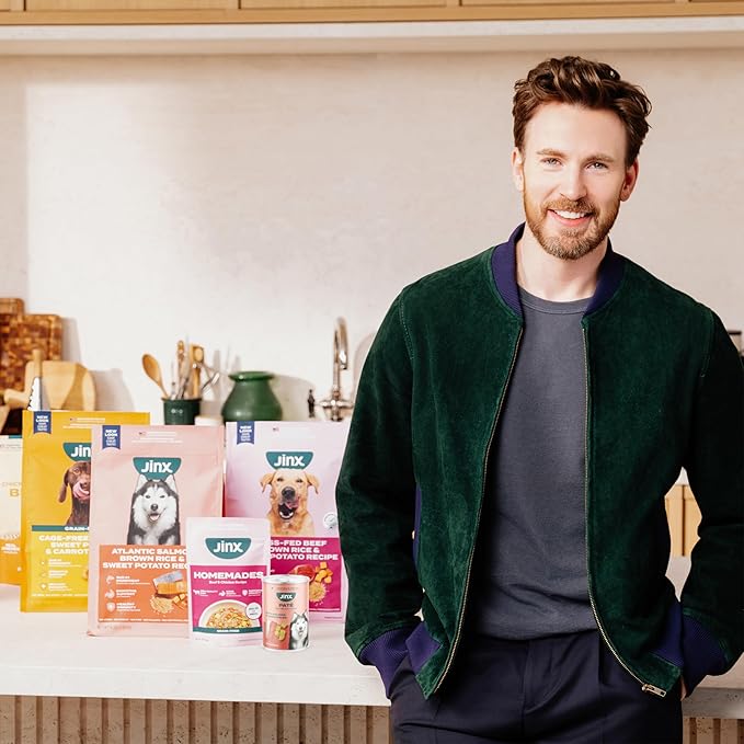 Jinx Bone Broth Stew for Dogs - Beef & Vegetables Recipe - Grain-Free Wet Dog Food & Topper for Picky Eaters - Promotes Lean Muscle Growth, A Healthy Coat & Improved Digestion - 13 Oz, 12 Pack