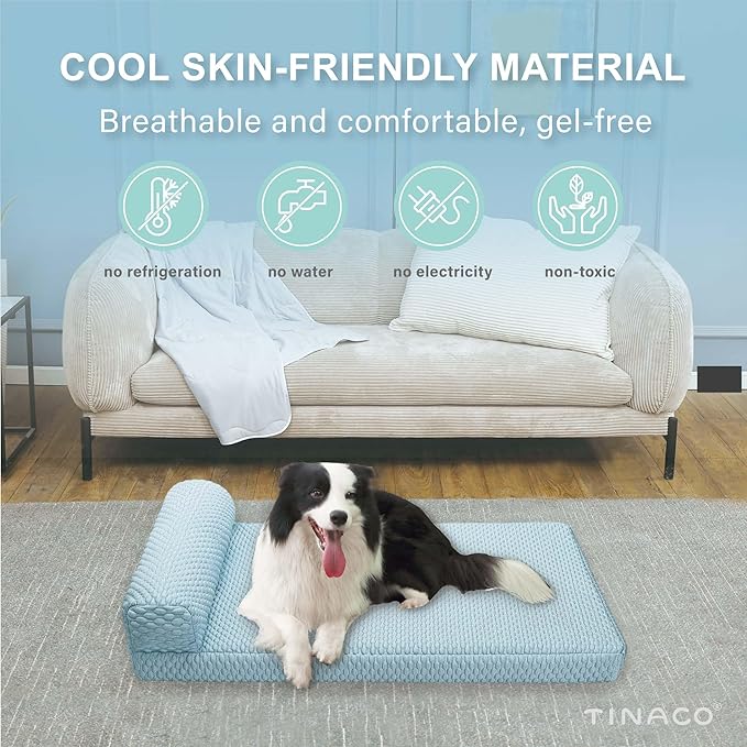 Tinaco Orthopedic Dog Couch Bed for Large Dogs, Cats - XX-Large, Washable, Removable Cover