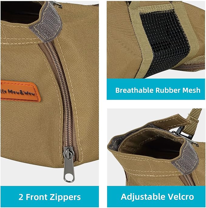 Cinf Cat Nail Clipping Cleaning Grooming Restraint Bag No Scratching Biting for Bathing Nail Trimming Injecting Examining(Tan,M)