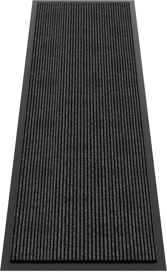 Indoor Outdoor Door Mat, 6’ x 2' Doormat for Entryway, Rubber Backing Non Slip Front Door Mat Outside Entrance, Super Absorbent Commercial Floor Mat for Home Office