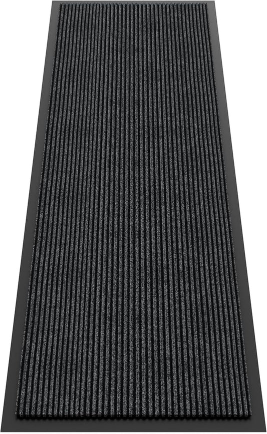 Indoor Outdoor Door Mat, 6’ x 2' Doormat for Entryway, Rubber Backing Non Slip Front Door Mat Outside Entrance, Super Absorbent Commercial Floor Mat for Home Office
