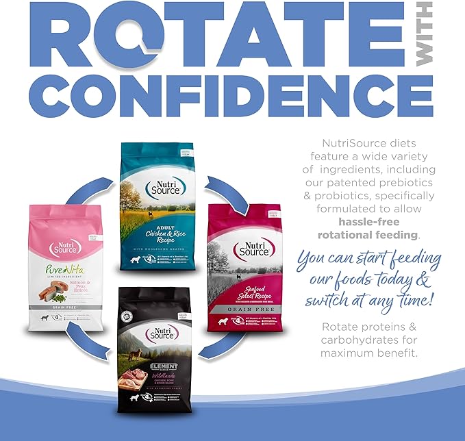 NutriSource Pure Vita Limited Ingredient Grain Free Dry Dog Food, Turkey and Sweet Potato, 12LB