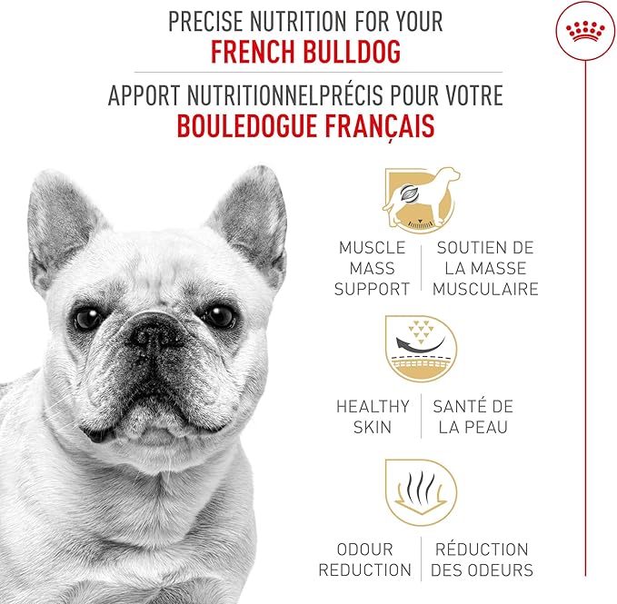 Royal Canin Breed Health Nutrition French Bulldog Adult Dry Dog Food, 17 lb Bag