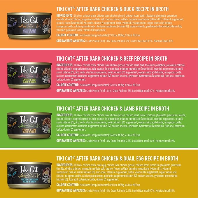 Tiki Cat Chicken Craves Whole Food, Ultimate Variety Pack, 36 Servings of High Protein Meals with Shredded Chicken, Wet Cat Food Mega Pack, 2.8 Ounce Cans (Pack of 36)