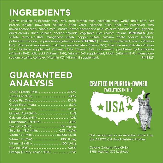 Purina ONE Natural, Low Fat, Weight Control, Indoor Dry Cat Food, +Plus Indoor Advantage - 16 lb. Bag