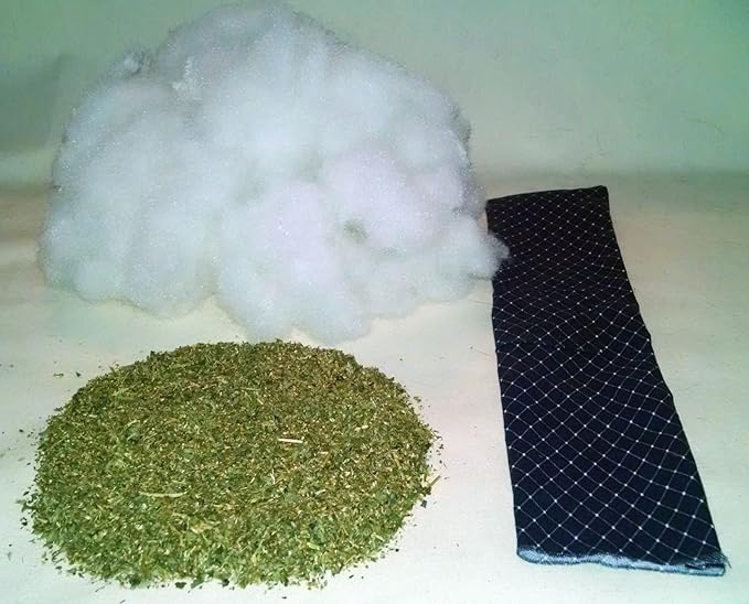 15" Cat Kicker Toy with Refillable Catnip Pocket (Denim) - Filled with Premium Canadian Catnip