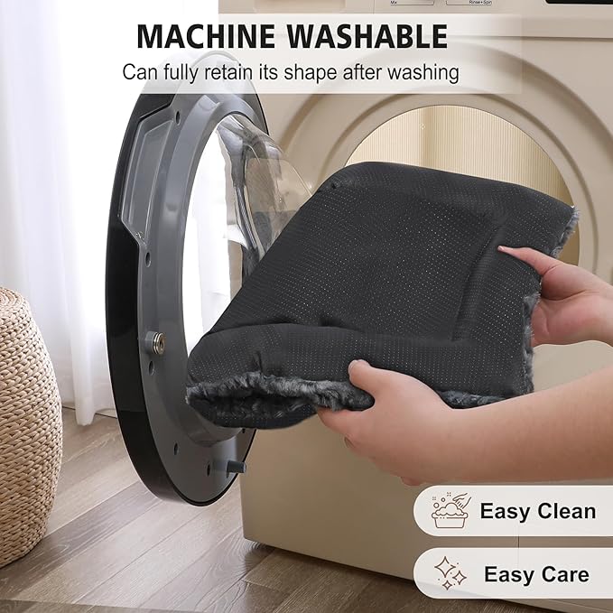 2 Pack Dog Bed for Large Medium Small Dogs,Reversible Rectangle Dog Bed,Washable Orthopedic Durable Sofa Bed for Pet Sleeping Puppy Cat-XL-Grey