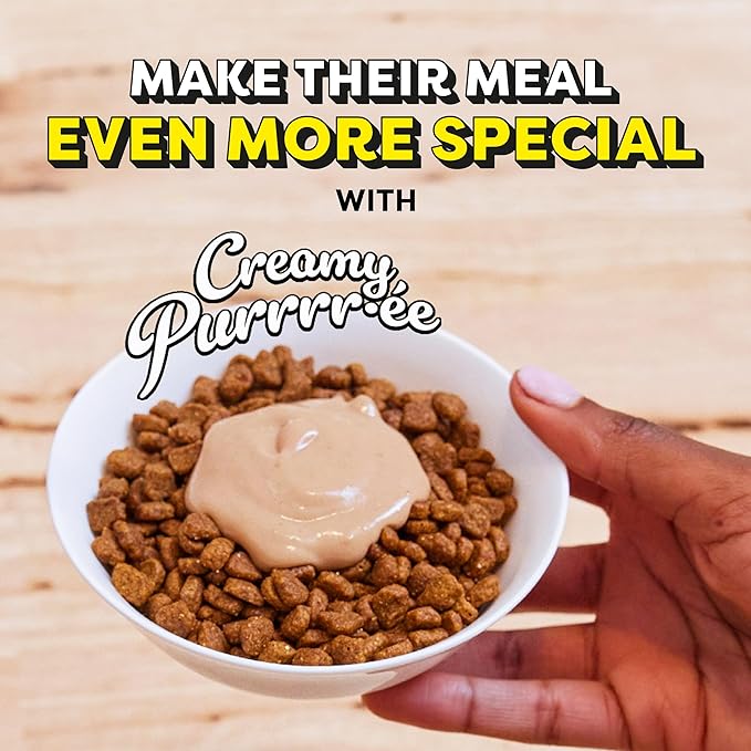 Temptations Creamy Puree Squeezable Lickable Wet Cat Treats with Beef Liver, 0.42 oz. Tubes, 16 Count