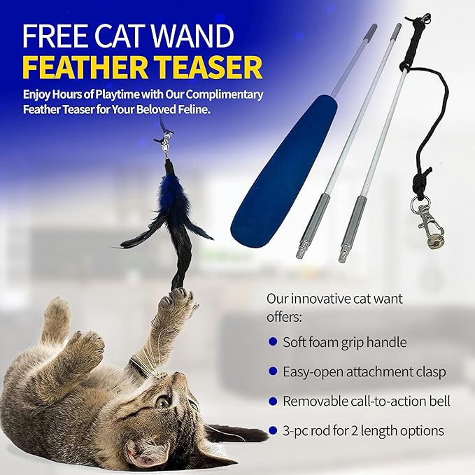 Pet Fit For Life Extra Large Cat Carrier for Travel - Foldable & Portable Collapsible Kennel with Litter Box, Feather Toy & Water/Food Bowl - Ideal for Cars, Long Trips & Indoor Cats - Black Checkers