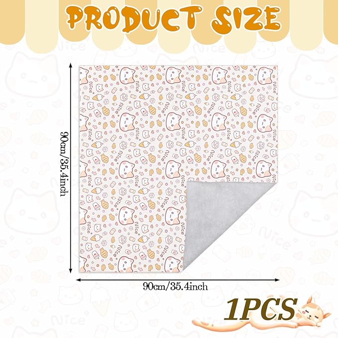 35.4" Extra Large Cat Grooming Wrap, Cat Wrap for Cutting Nails, Soft Self-Stick Anti-Scratch Anti-Escap Cat Wraps for Large Cats & Small Dogs, Ear Cleaning, Teeth Brushing Pet Tool