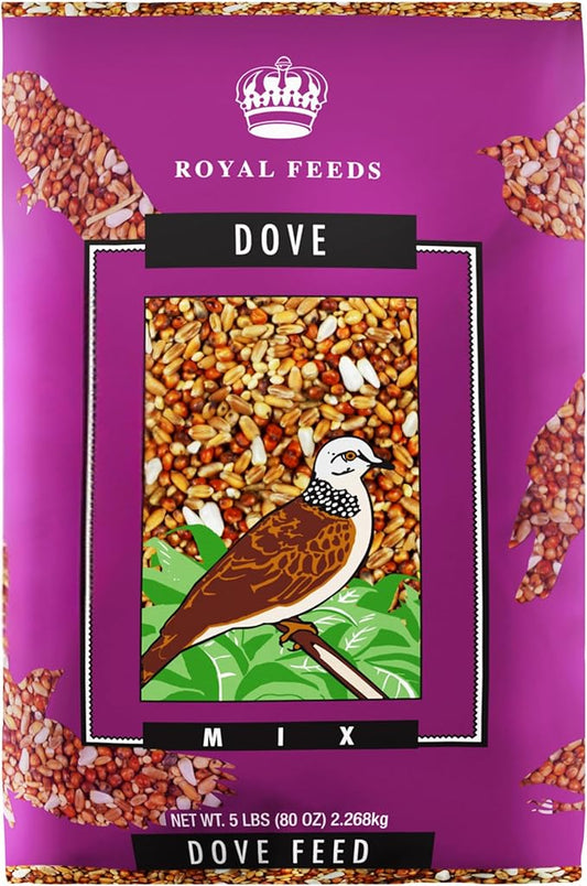 Dove Mix 5 Lbs, Dove Food, Premium Dove Bird Seed, Nut Free Mix Feed for Dove, Nutrient-Rich Mixed Birdseeds, Supports Daily Energy Growth & Healthy Balanced Diet, Bird Seed for Outside Feeders