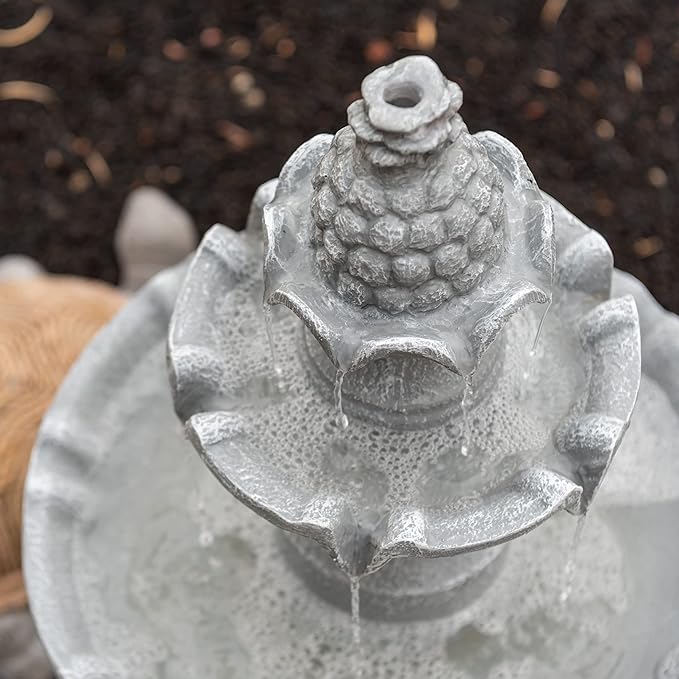 XBrand 36.2" 2-Tier Outdoor Freestanding Solar Water Fountain - Classic Design