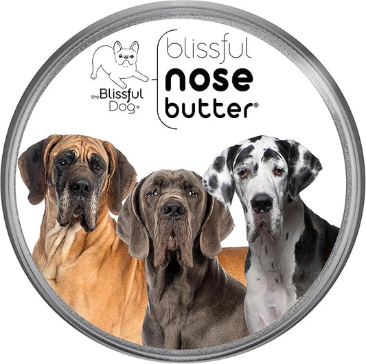 The Blissful Dog Great Dane Nose Butter, Versatile Dog Nose Balm for Dry Nose, Handcrafted Nose Moisturizer, Easy-to-Apply Dog Essentials, Unscented, 2 oz.