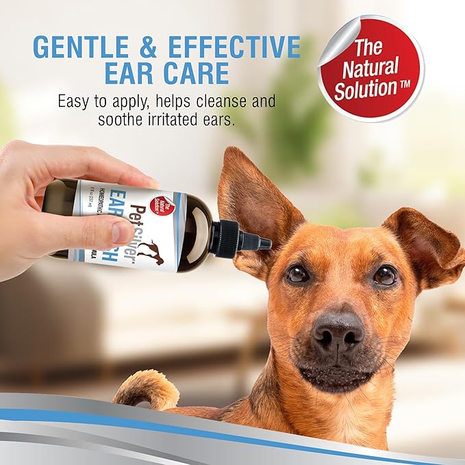 PetSilver Ear Cleaner for Dogs & Cats – Gentle Otic Rinse with Chelated Silver Formula – Supports Clear, Comfortable Ears – Easy to Use – Thoughtfully Made in The USA with Care – 8 fl oz