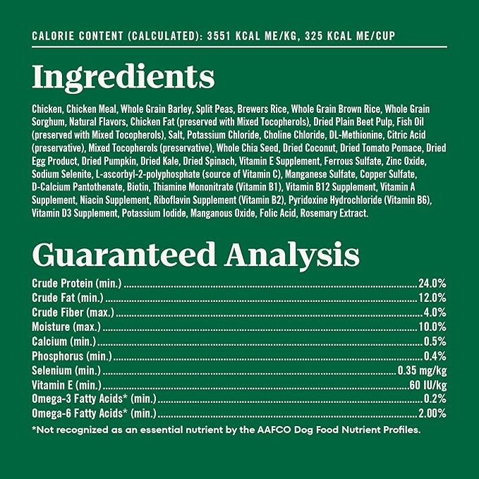 Nutro Natural Choice Chicken & Brown Rice Senior Dog Food Dry Recipe, 13 lb. Bag