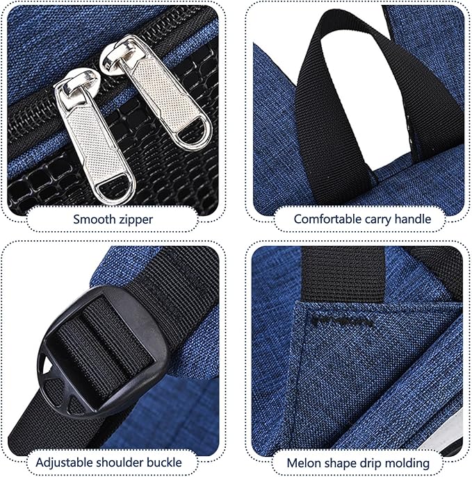 Pet Backpack, Airline Approved Dog Backpack, Cat Bag for Travel Hiking Bike Riding Walking Outdoor, Cat Backpack with Breathable Mesh(Blue)