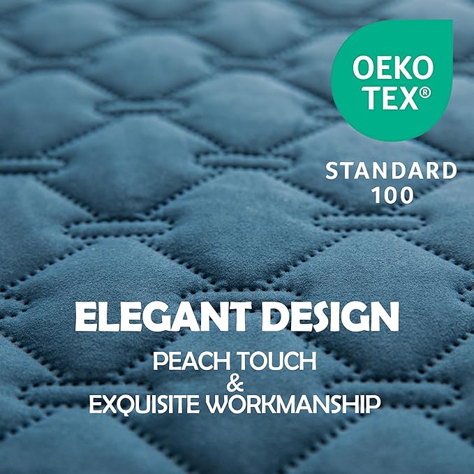 gogobunny 3X Stronger Waterproof Pet Blanket, Scratch Proof Furniture Protector for Dogs Cats, Reversible Cover 52x82 Inch, Dark Blue