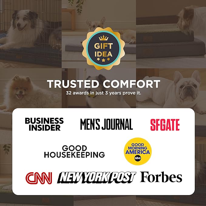 Bedsure XL Dog Beds Large Sized Dog -Orthopedic Flat Extra Large Pet Beds with Removable Washable Cover, Egg Crate Foam Mat, Suitable for Pet Up to 100 lbs