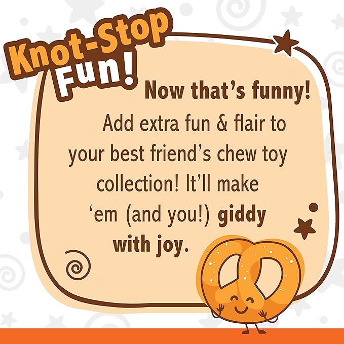 Nylabone Pretzel Power Chew Toy for Dogs, Dog Toys for Aggressive Chewers, Bacon & Peanut Butter Flavor, X-Large Dogs - 50+ lbs, 1 Count