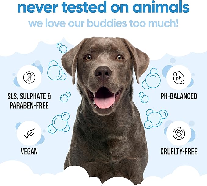 Bubblegum Dog Shampoo by Buddycare | Deep Cleansing Shampoo for Dogs | Bubblegum Scented | with Aloe Vera and Pro Vitamin B5 (50.72oz)