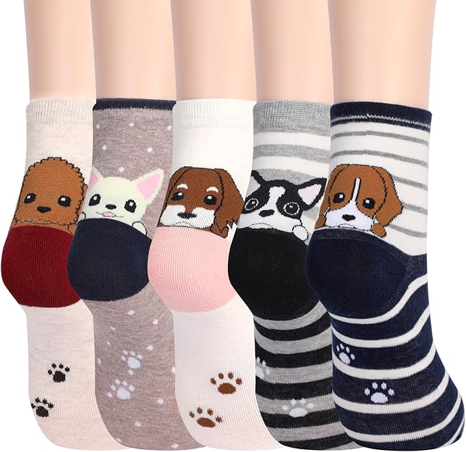 Jeasona Women's Cat Socks Cat Gifts Cute Animal Socks Dog Owl Gifts for Women
