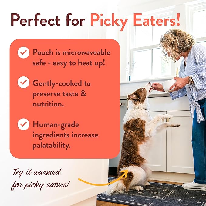 Portland Pet Food Company Fresh Dog Food Pouches - Human-Grade Toppers Wet Pet Meal & Mixers - Gluten-Free Limited Ingredient Tuxedo’s Chicken & Yams - Large & Small Breed Puppy & Senior Dogs - 5 Pack