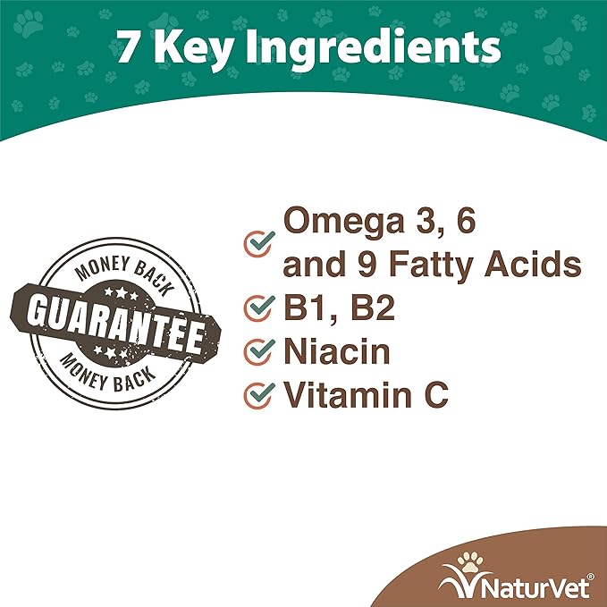 NaturVet – Brewer’s Dried Yeast Formula with Garlic Flavoring – Plus Omegas | Rich in Omega-3, 6 & 9 Fatty Acids | Fortified with B1, B2, Niacin & Vitamin C | For Dogs & Cats | 5000 Chewable Tablets