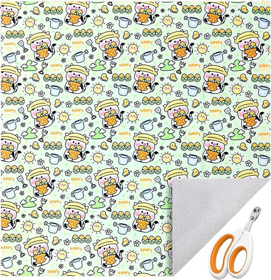 Cat Wrap for Cutting Nails, 27.6''x 27.6'' Self-Adherent Cat Grooming Wrap with Nail Clipper, Anti-Escape Calming Cat Swaddle Wrap for Medicine, Nail Clipping, Teeth Brushing, Ear Cleaning