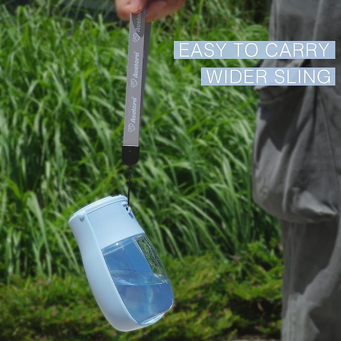 Foldable Dog Water Bottle, Portable Water Dispenser for Dog, Cat, Rabbit, Puppy and Small Animals, Dishwasher Safe Pet Accessories for Walking, Hiking, Travel