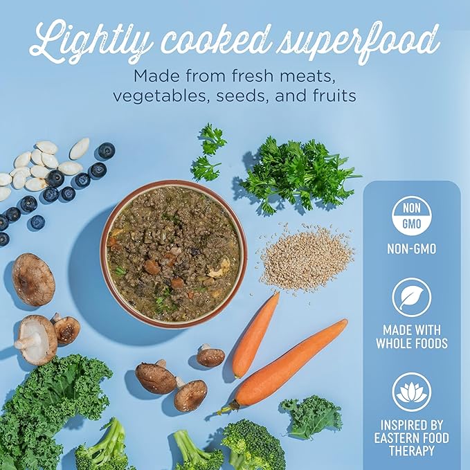 Side by Side Pork & Rabbit Stew - Cooling Wet Dog Food & Dog Food Topper for All Breeds - Made with Nutrients & Whole Raw Ingredients - No Artificial Additives or Fillers - USA Made (12.5 oz, 6-Pack)