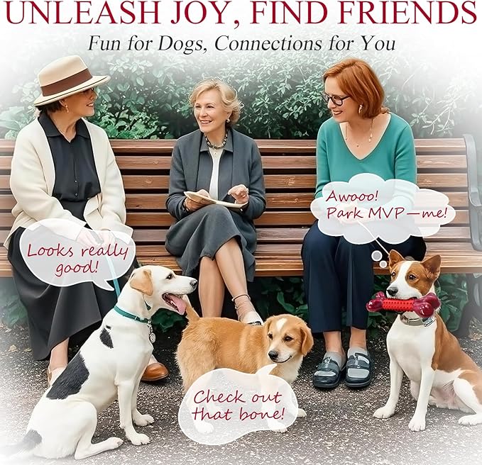 Apasiri Dog Toys for Aggressive Chewers with Beef Flavor: 4-Pack Dog Bones for Large Dogs, 8" Chew Toys Long-Lasting, Tough Nylon & Rubber Dogs Toys