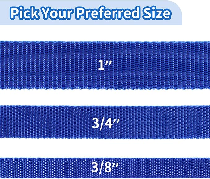 HIKISS Long Dog Leash Obedience Recall Training Agility Lead with Thickening Material for Large Dog - 15ft 20ft 30ft 50ft 100ft Training Leash(Blue 30ft)
