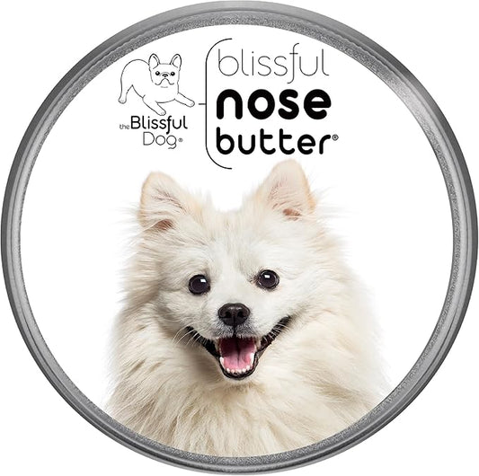 The Blissful Dog American Eskimo Nose Butter for Dry, Cracked Skin, Lick-Safe Dog Nose Balm with Moisturizing Shea Butter, Almond, Olive, and Essential Oils, Pet Supplies, Uncented, 8 oz.