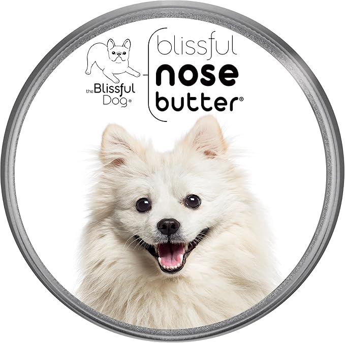 The Blissful Dog American Eskimo Nose Butter for Dry, Cracked Skin, Lick-Safe Dog Nose Balm with Moisturizing Shea Butter, Almond, Olive, and Essential Oils, Pet Supplies, Uncented, 2 oz.