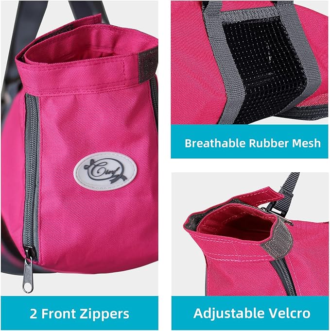 Cinf Cat Nail Clipping Cleaning Grooming Restraint Bag No Scratching Biting for Bathing Nail Trimming Injecting Examining(Rose Red,M)