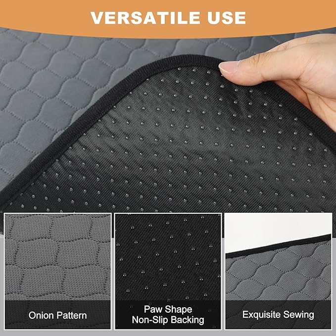 Washable Guinea Pig Liners for Cage, 3 Pack 24" X 47" Super Absorbent Reusable Guinea Pig Bedding Pee Pads Tarp Bottom for C&C Cage with Rabbits, Bunny, Chinchesillas, and Other Small Animals